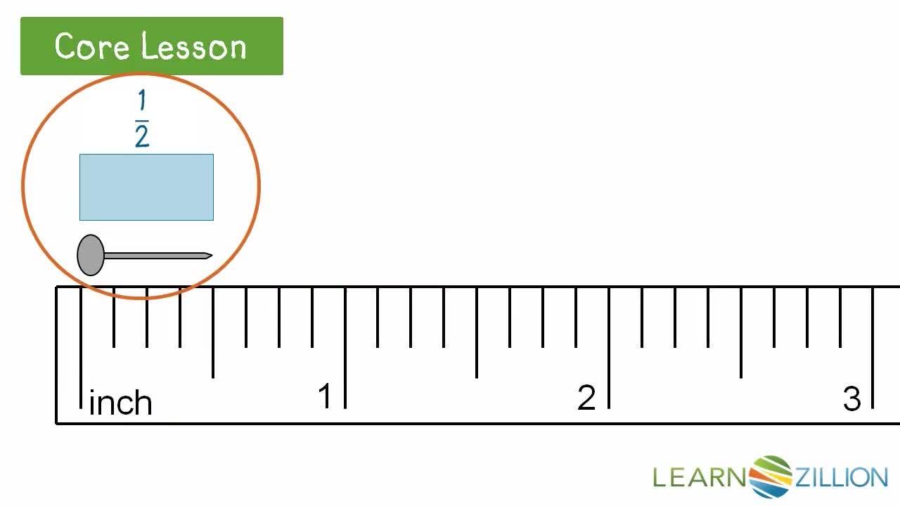 Measuring objects to the nearest half and quarter inch math